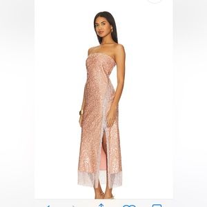 Amora Gown in Blusher Cinq a Sept size 4. Worn for only a few hours!